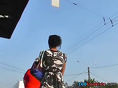 Hot accidental upskirt spied for you