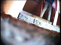 Women filmed urinating in open stalls of a public restroom Part 1
