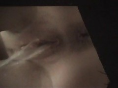 Gal in a striped beachwear recorded taking a leak in a private bathroom Part 3