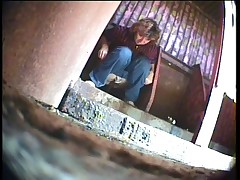 Fascinating footage from a rugged female bathroom in a park Part 3