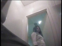 Watcher captures ladies peeing in a warehouse toilet Part 2
