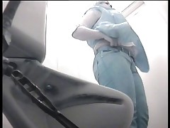Women filmed urinating in a discreet restroom, unaware of the camera Part 1