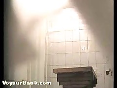 Voyeur spots two hotties with wet hirsute snatches Part 1