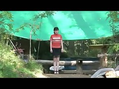 Blind drunk college girl pissing next to her car Part 1