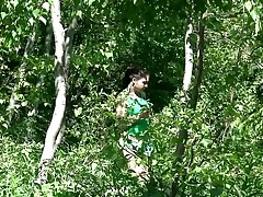 Chubby schoolgirl does a headman in put emphasize wilderness Part 1